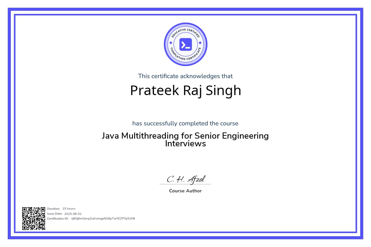 Course Certificate
