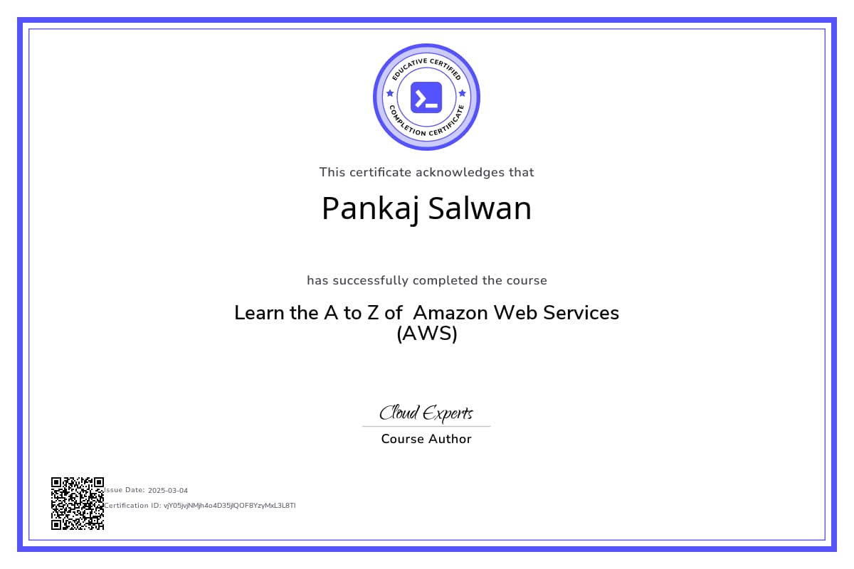 Course Certificate
