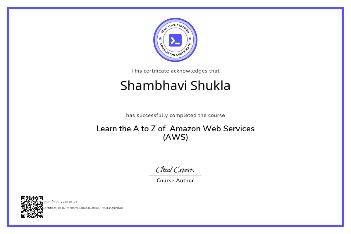 Course Certificate