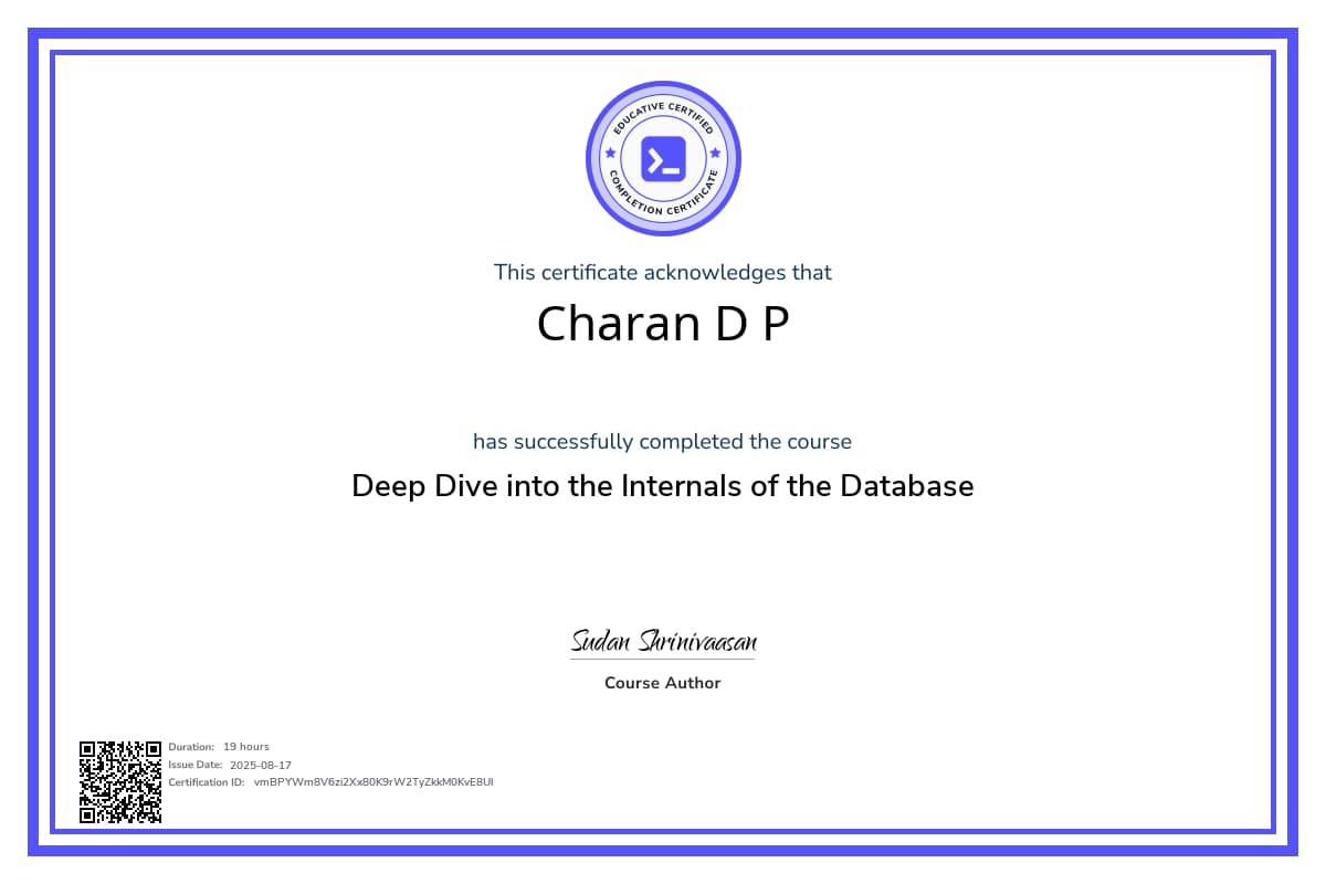 Course Certificate