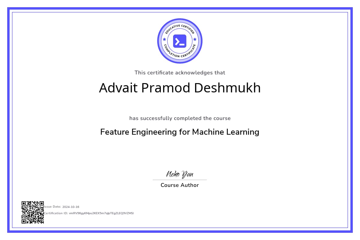 Personalized Path Certificate
