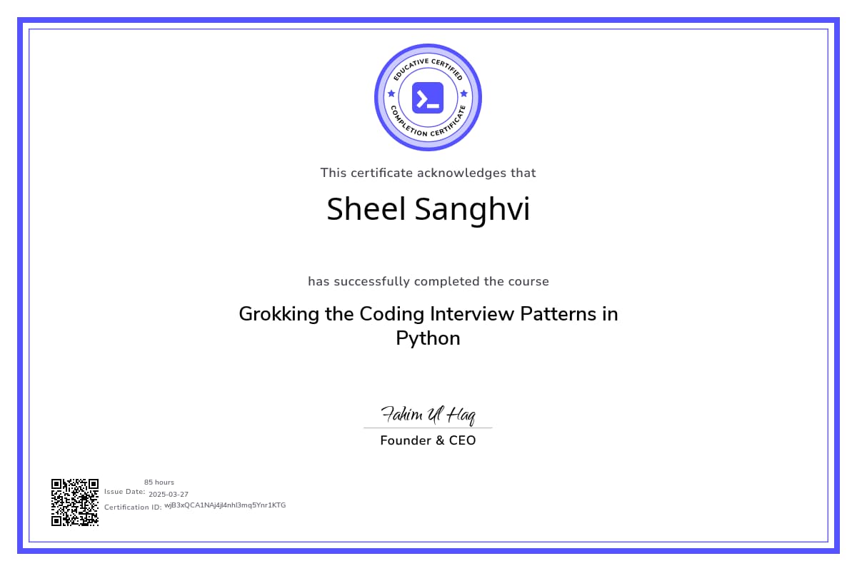 Course Certificate