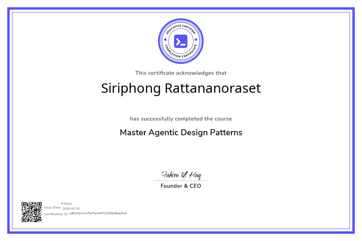 Course Certificate