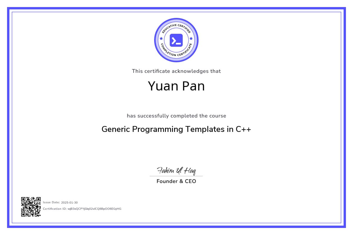 Course Certificate