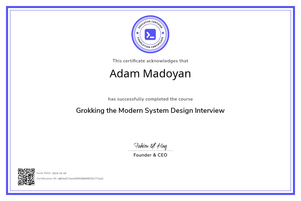Course Certificate