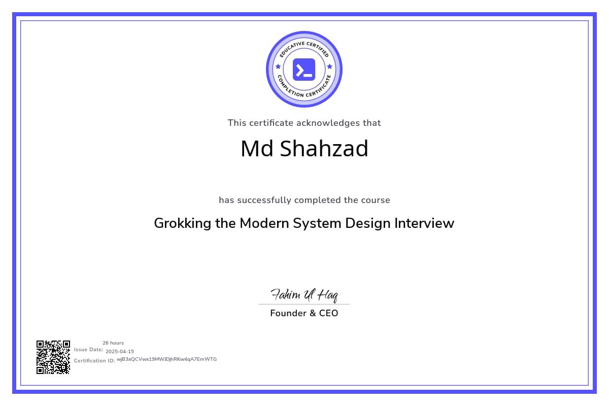 Course Certificate