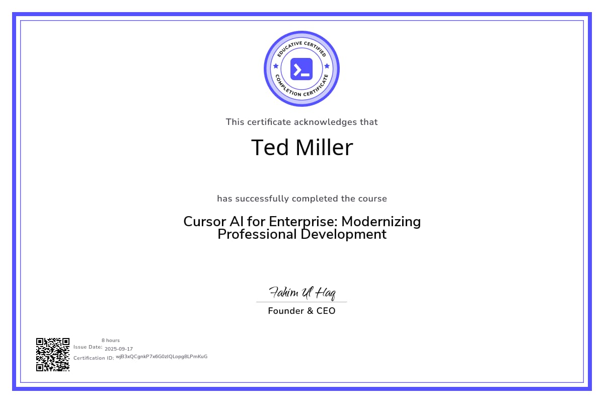 Course Certificate