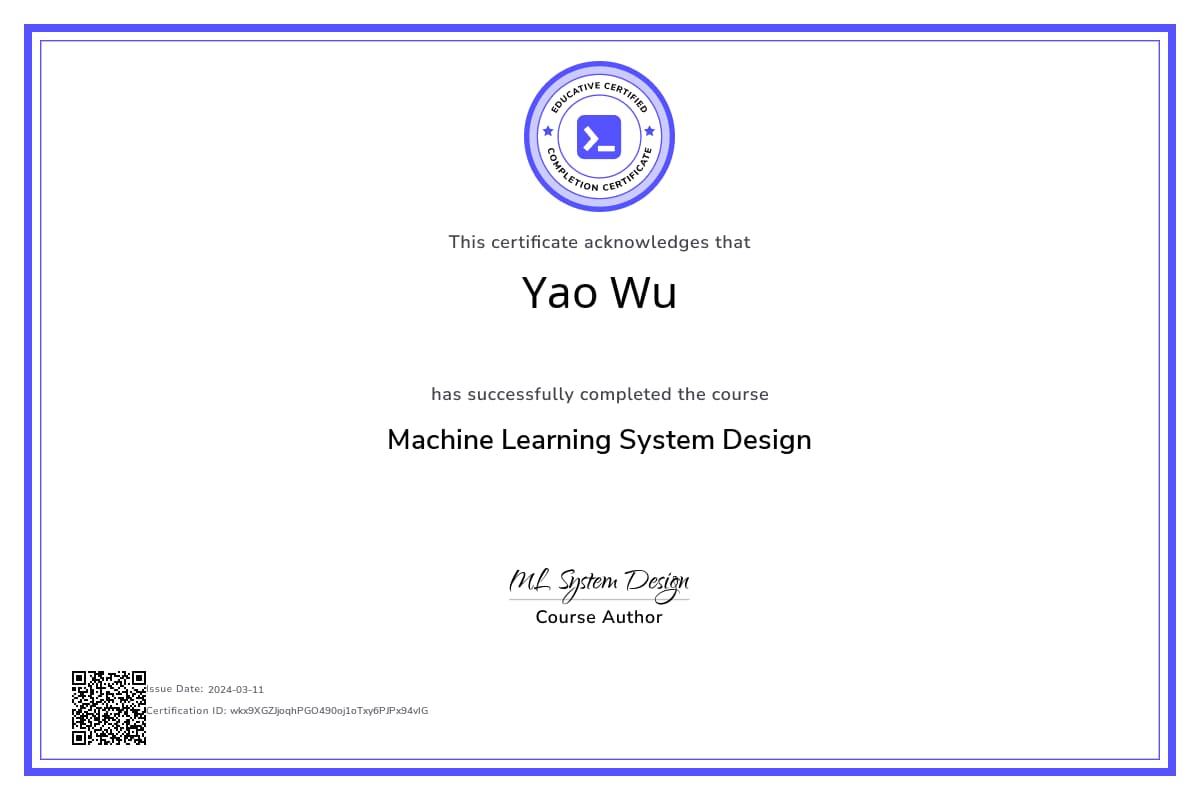 Course Certificate