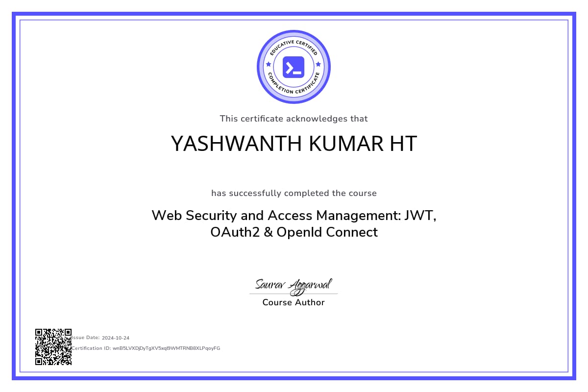Course Certificate