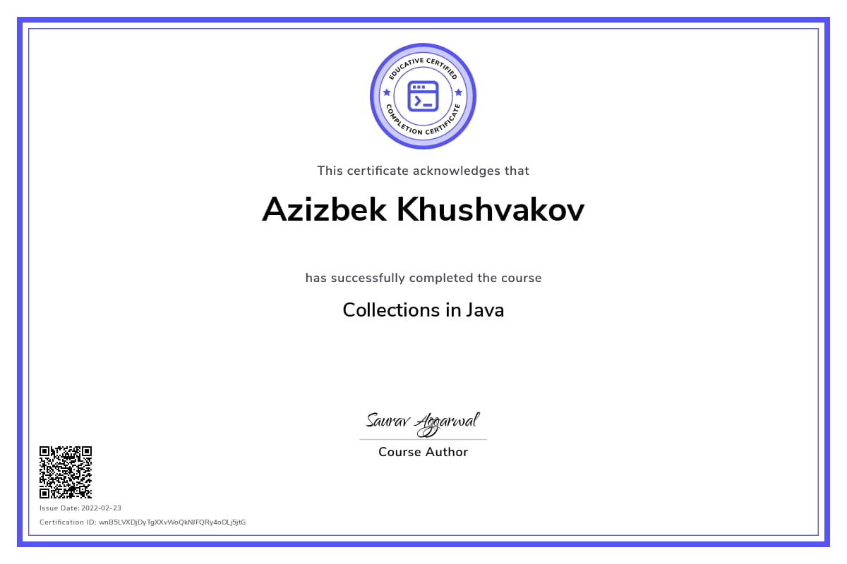 Personalized Path Certificate