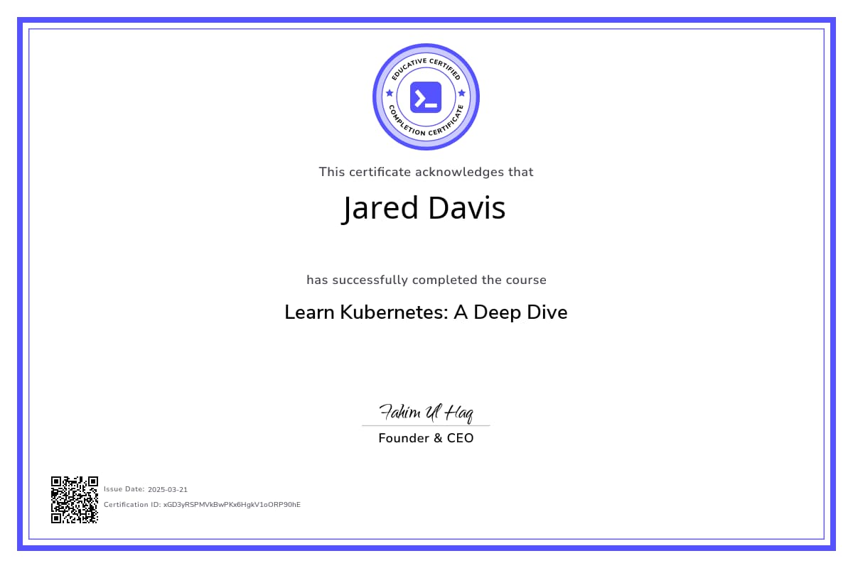 Course Certificate