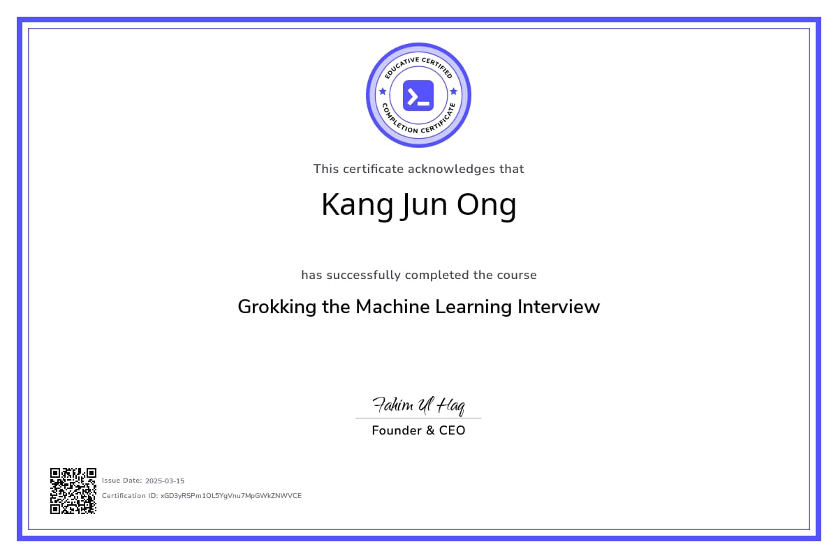 Course Certificate
