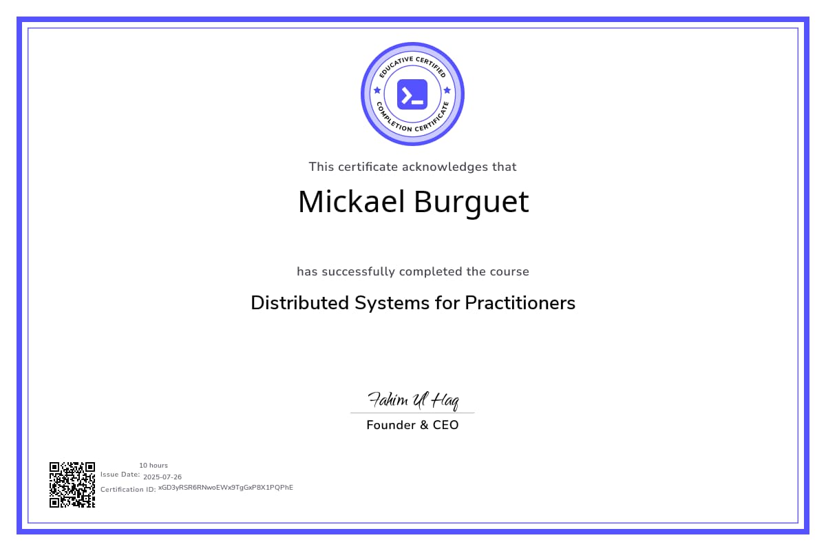Course Certificate