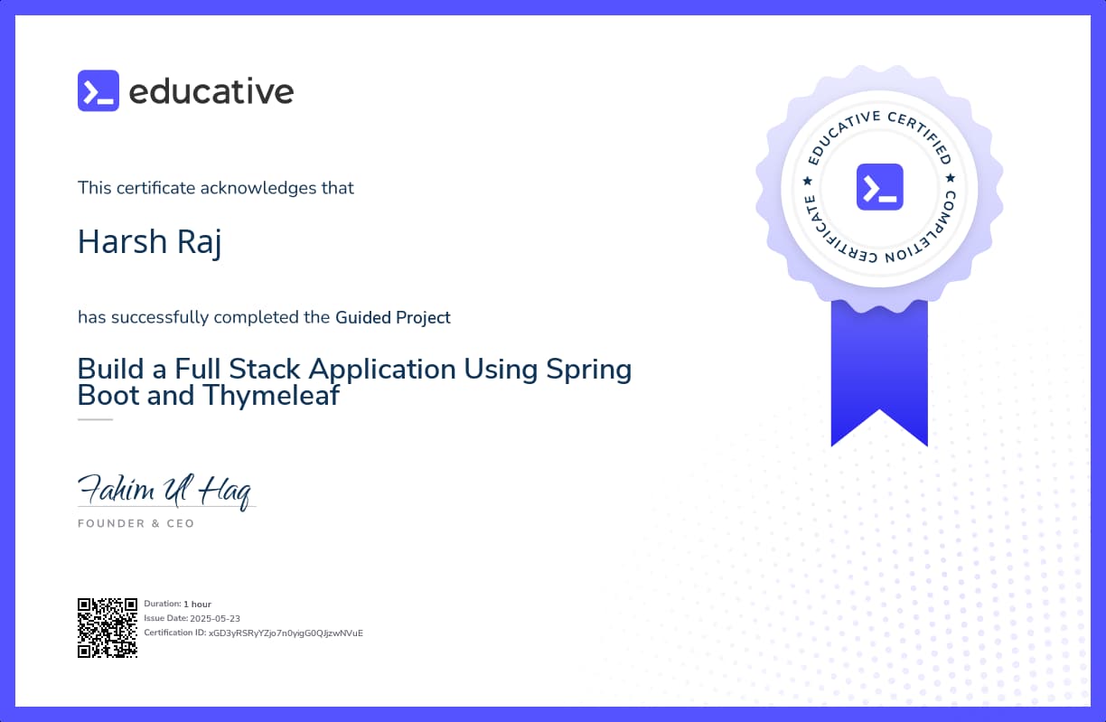 Project Certificate