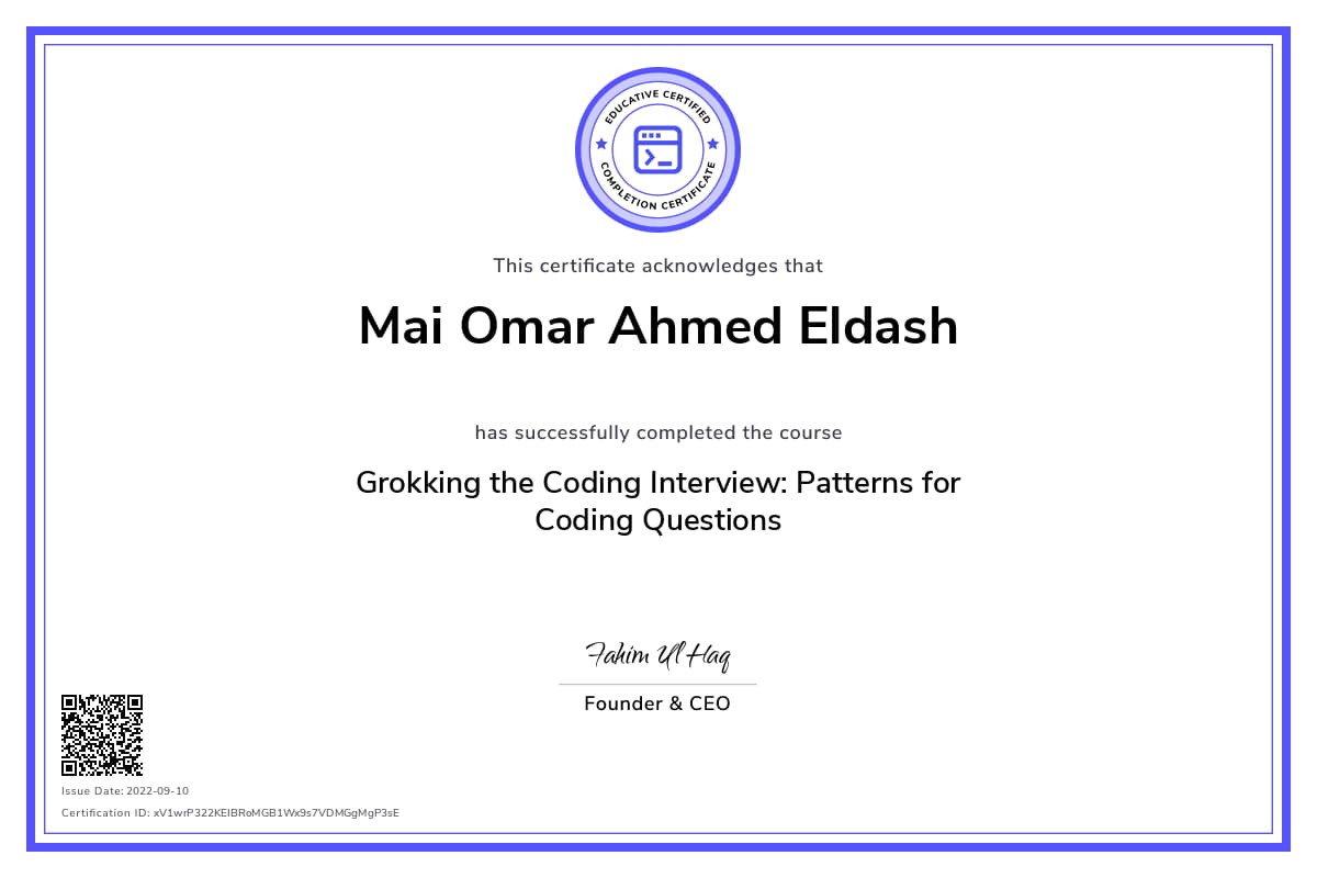 Personalized Path Certificate