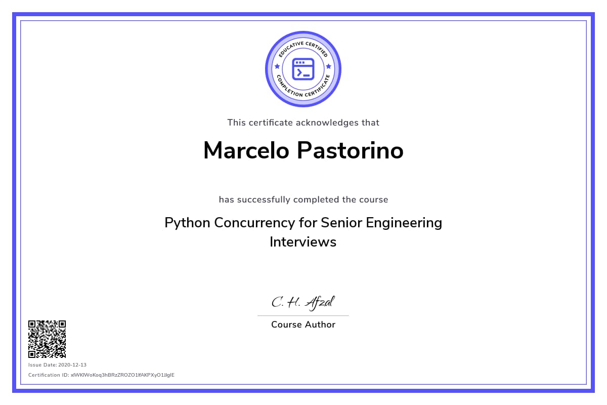 Personalized Path Certificate