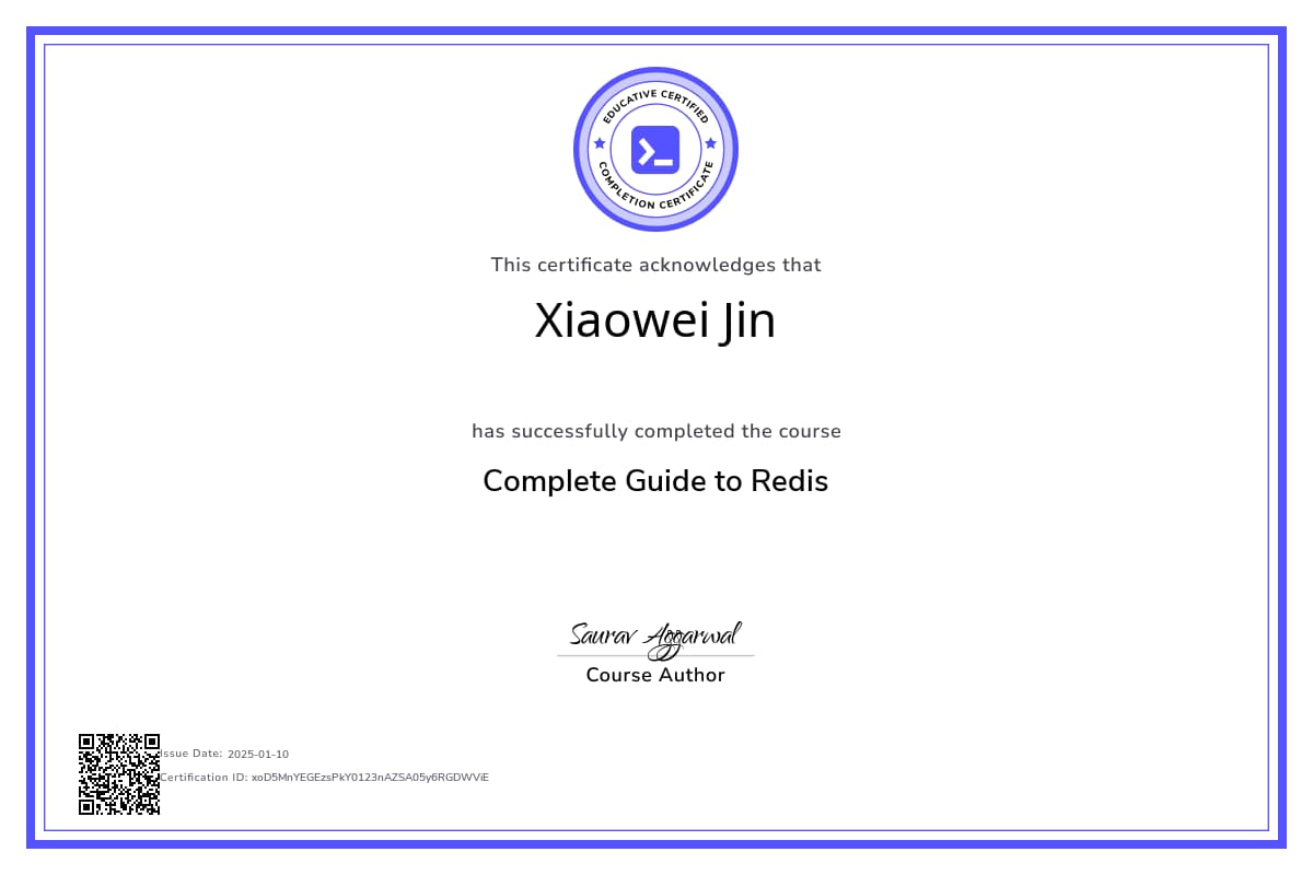 Course Certificate