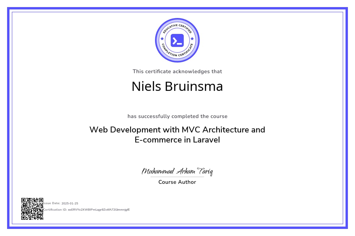 Course Certificate