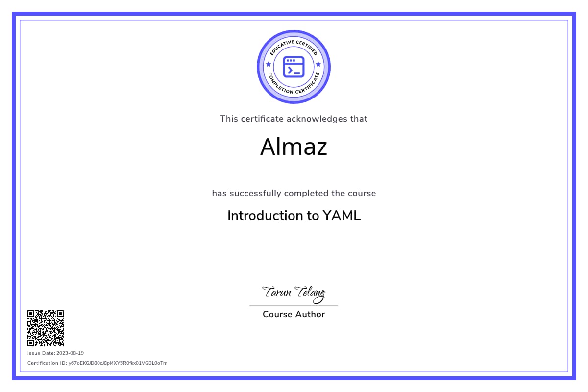 Personalized Path Certificate
