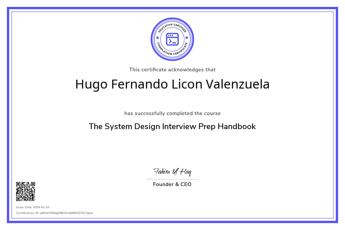 Course Certificate