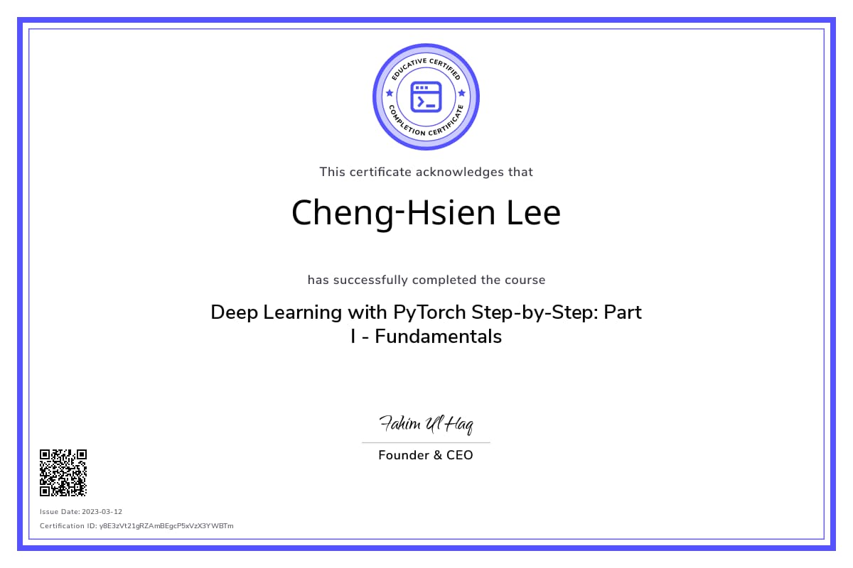Course Certificate