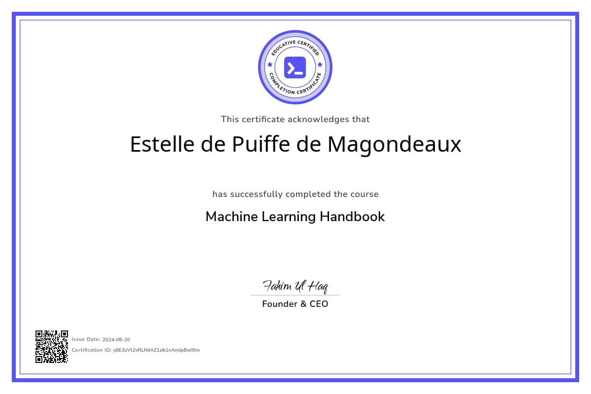 Course Certificate