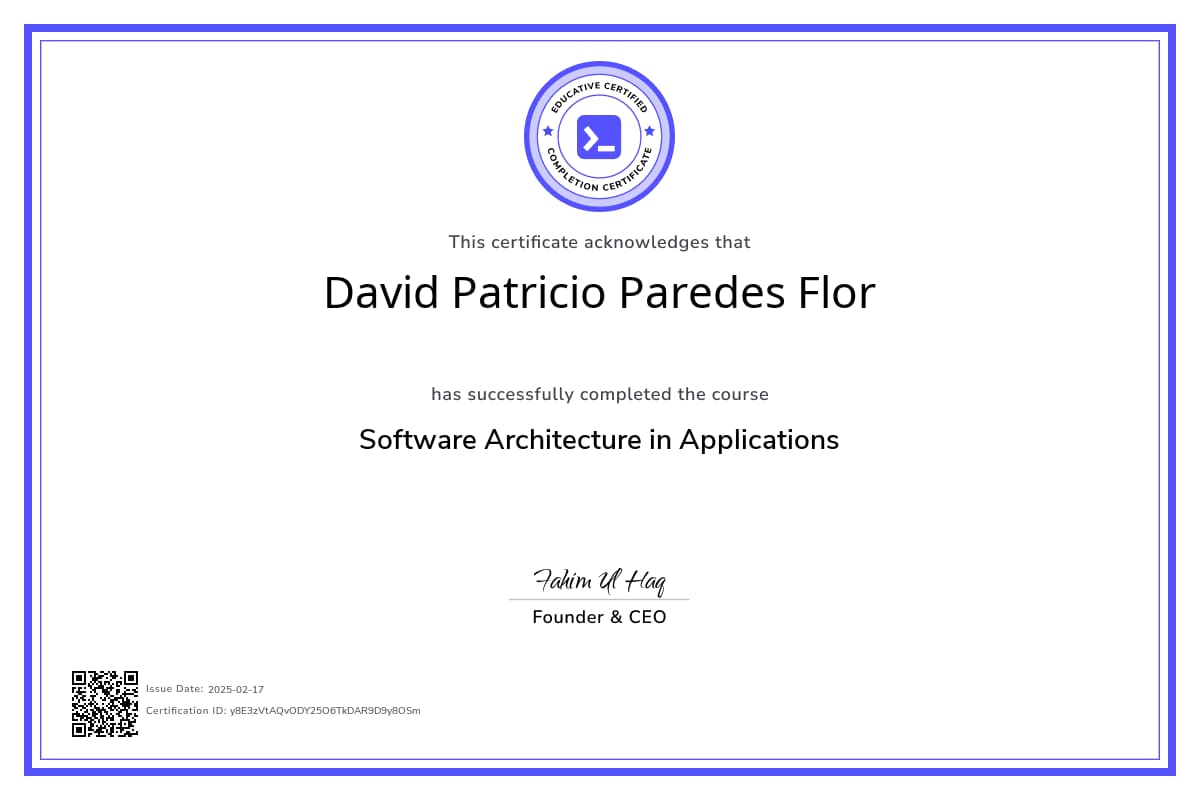 Course Certificate
