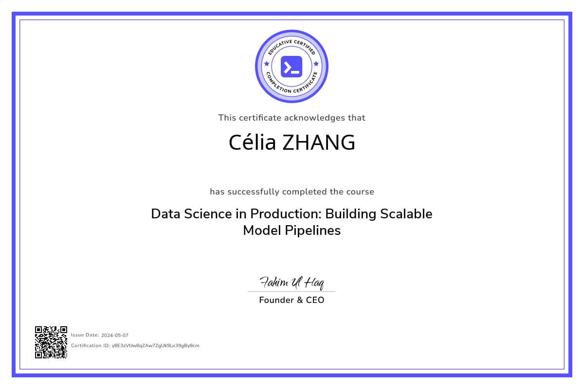 Course Certificate
