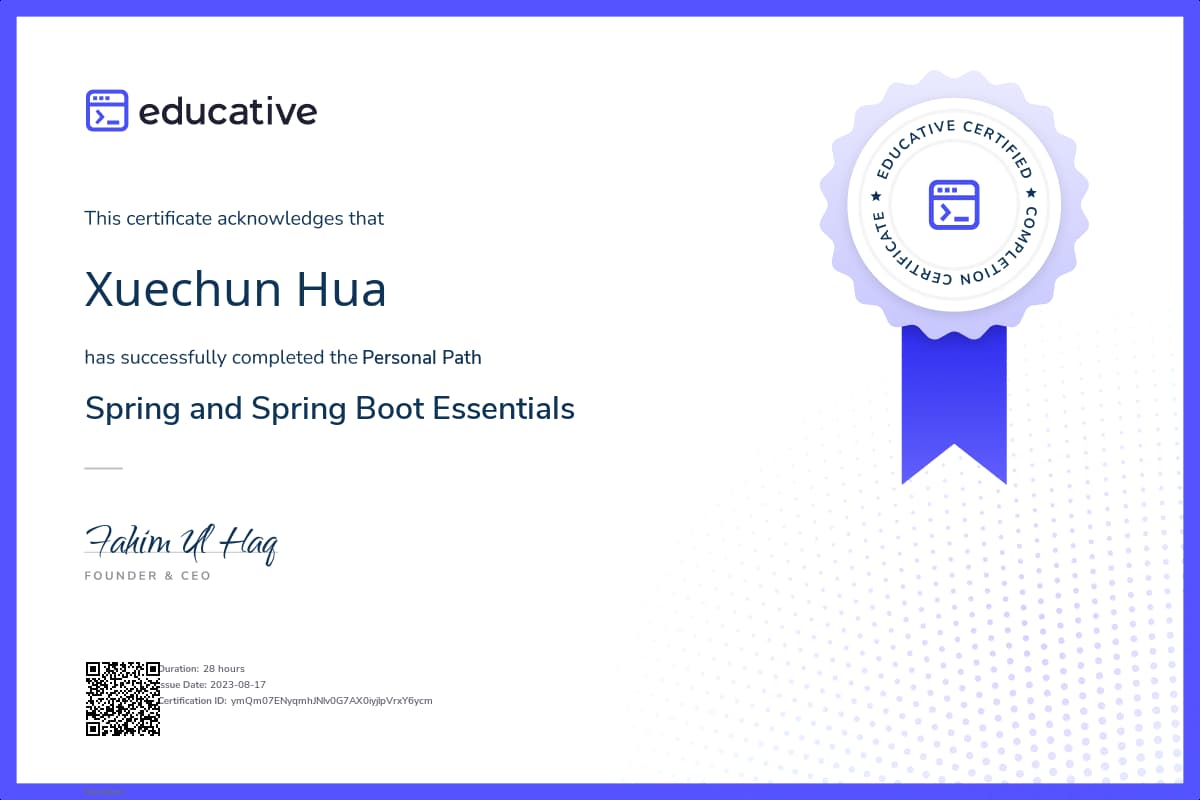 Personalized Path Certificate