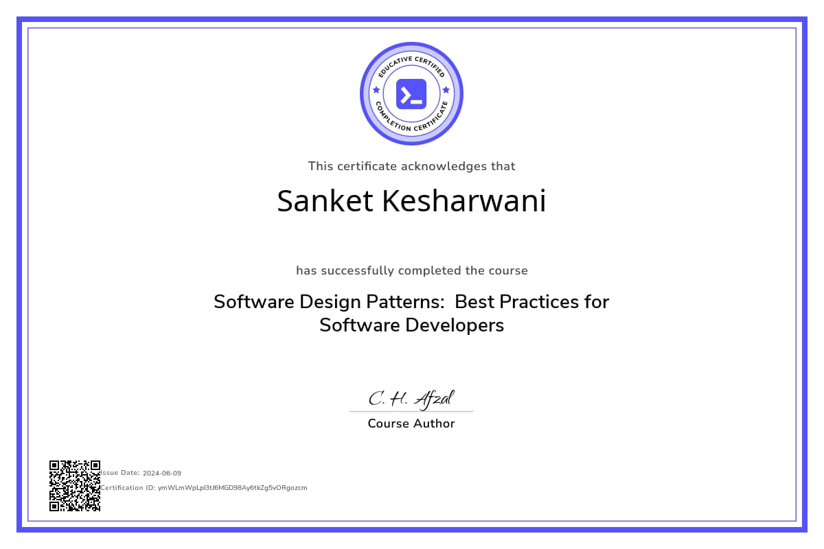 Course Certificate