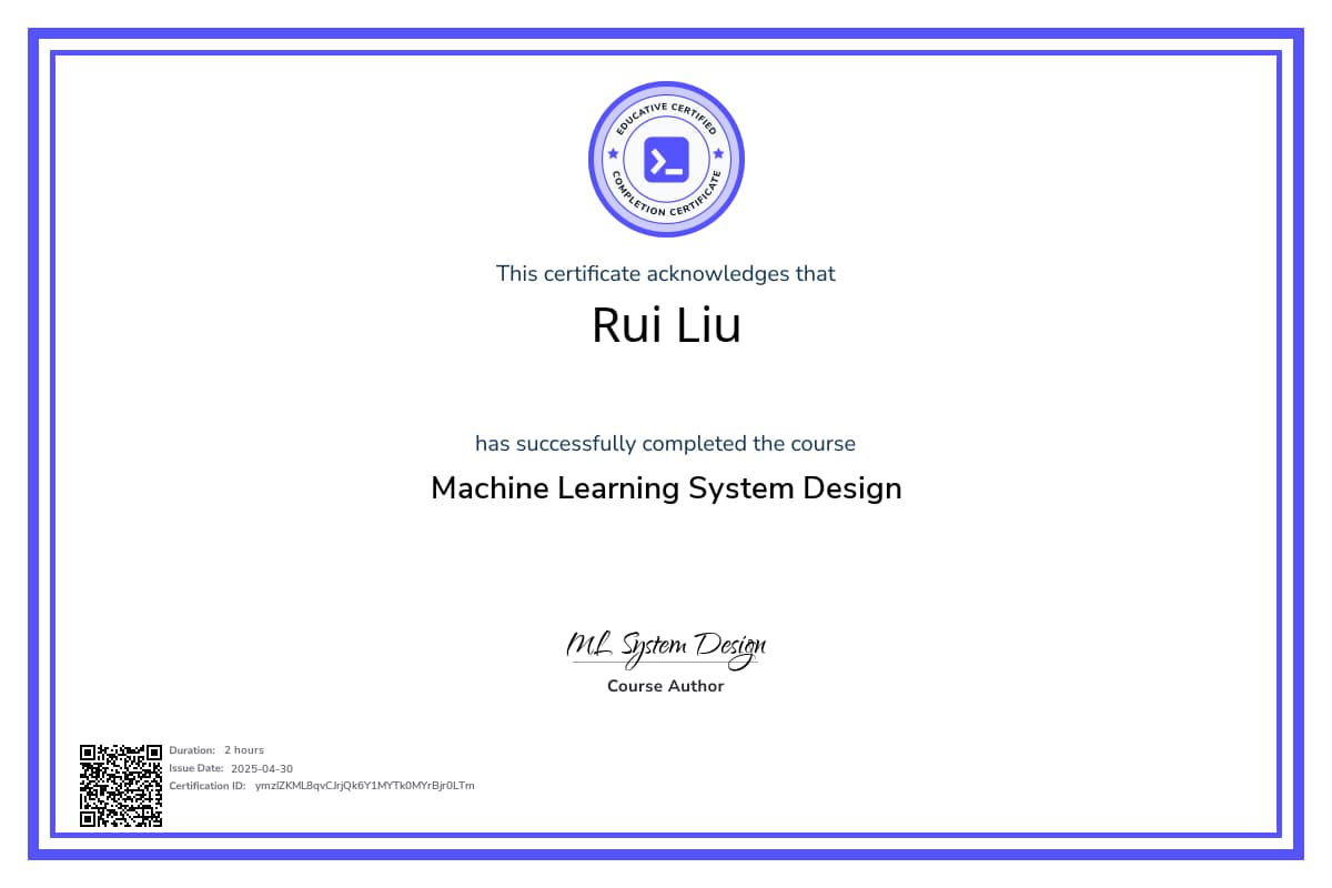 Course Certificate