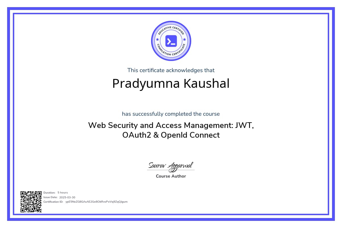Course Certificate