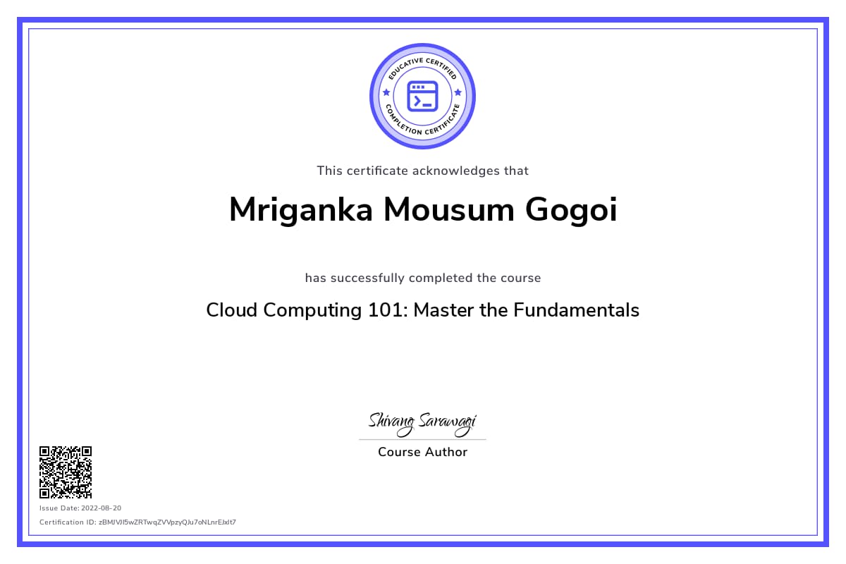 Personalized Path Certificate