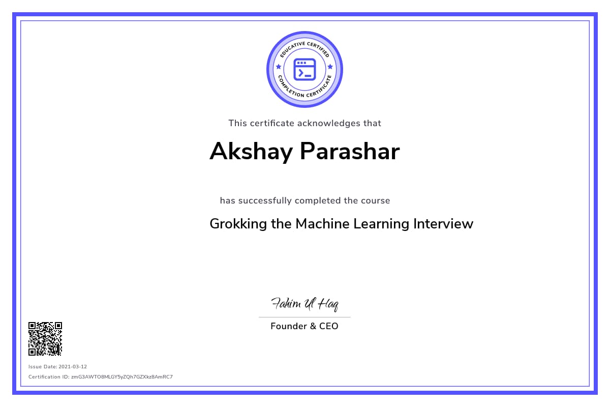 Personalized Path Certificate