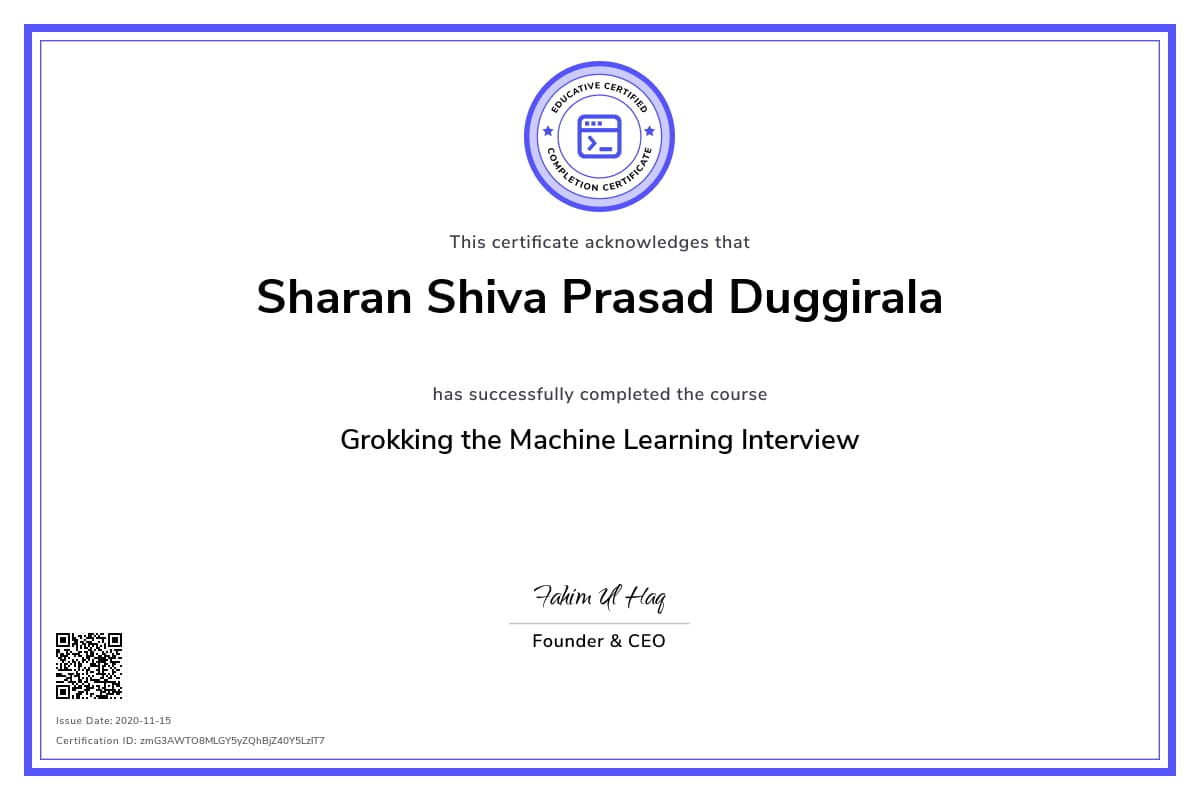 Personalized Path Certificate