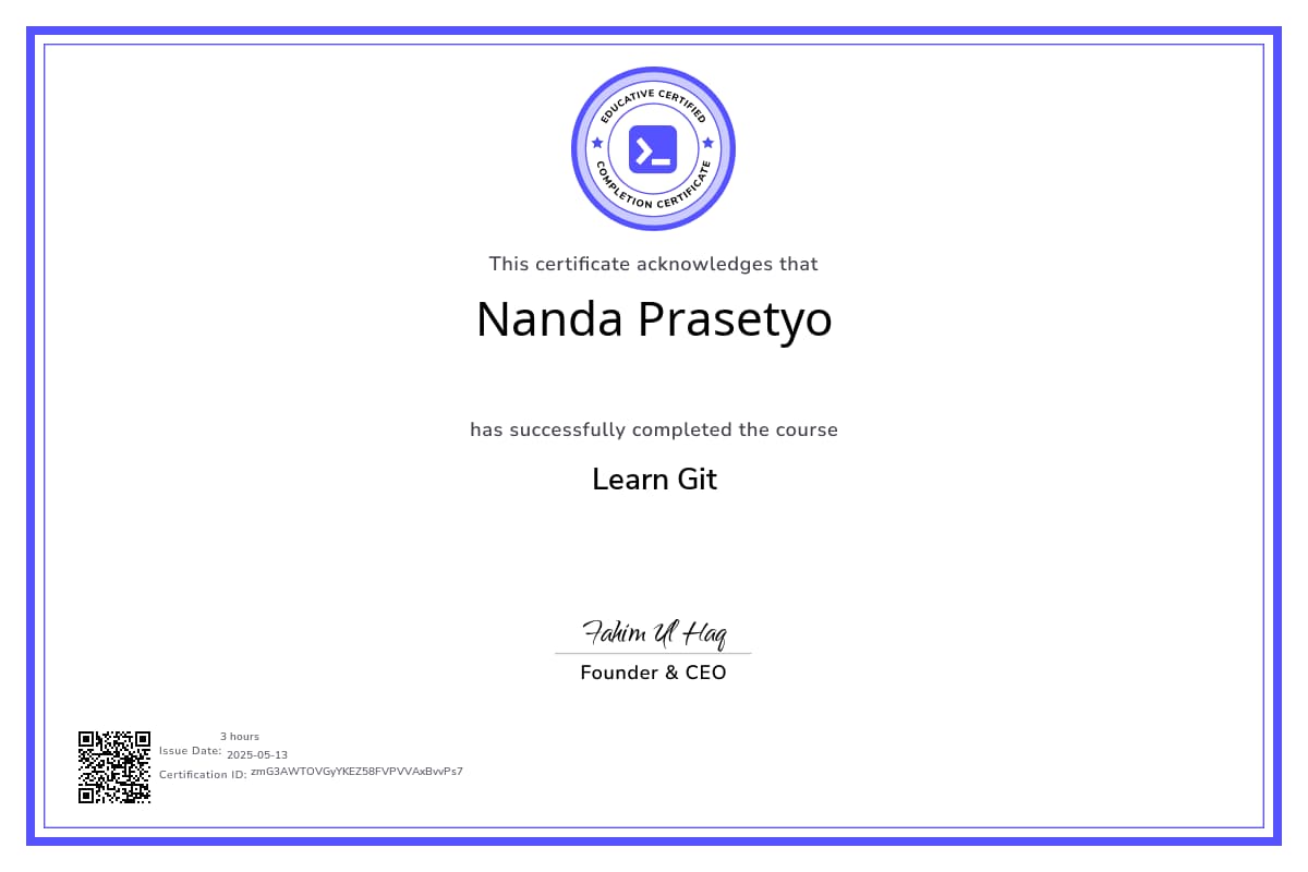 Course Certificate