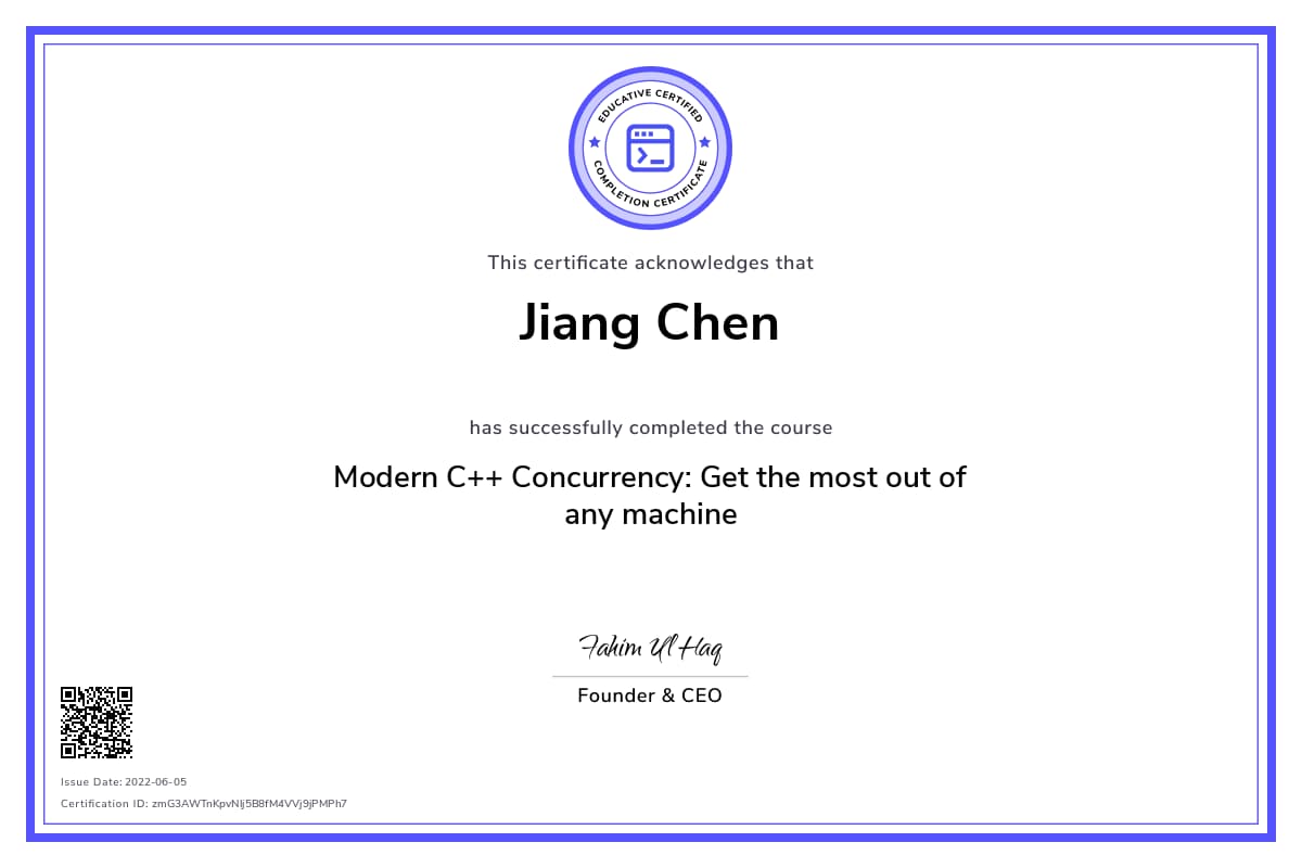 Personalized Path Certificate