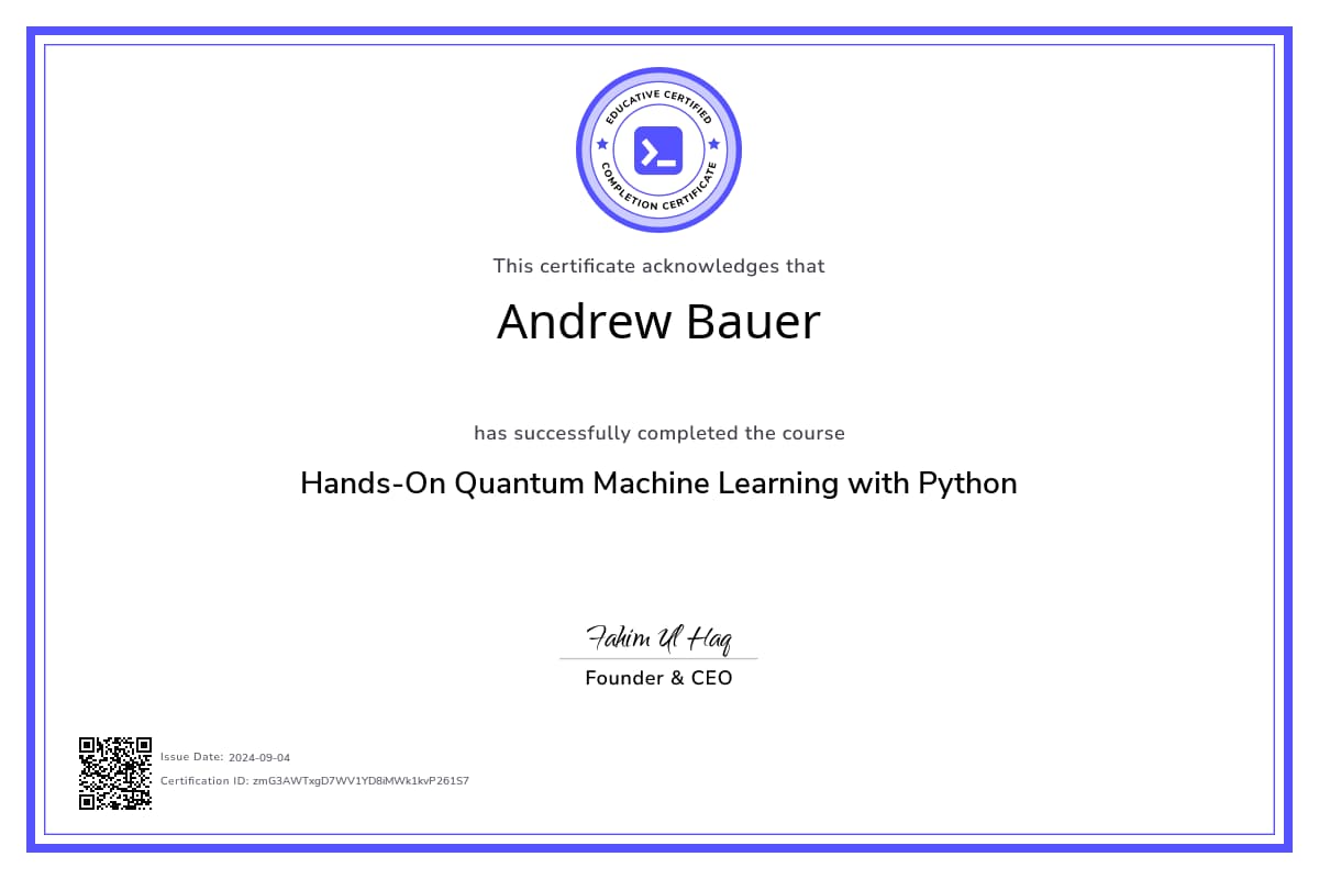 Course Certificate