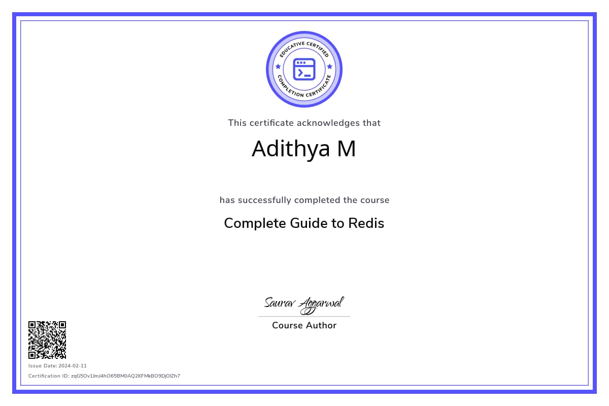 Course Certificate