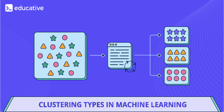 Clustering types in machine learning