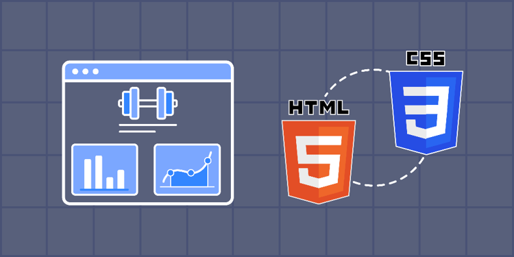 Build a Fitness App Dashboard Using HTML and CSS